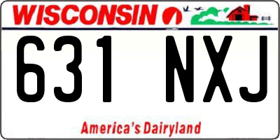 WI license plate 631NXJ