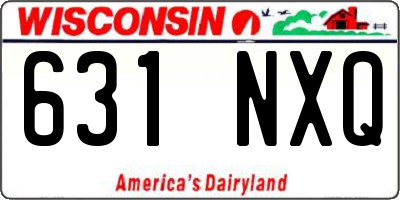 WI license plate 631NXQ