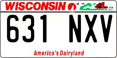 WI license plate 631NXV