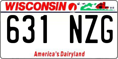 WI license plate 631NZG