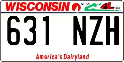 WI license plate 631NZH