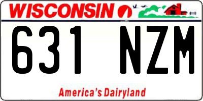 WI license plate 631NZM