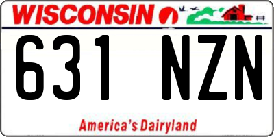 WI license plate 631NZN