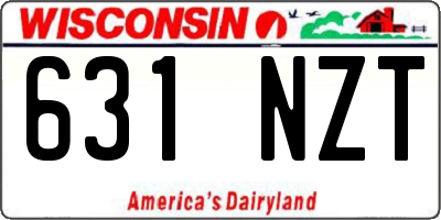 WI license plate 631NZT