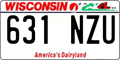WI license plate 631NZU