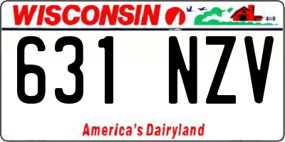 WI license plate 631NZV