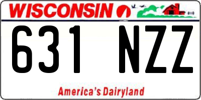 WI license plate 631NZZ