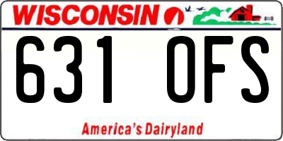 WI license plate 631OFS