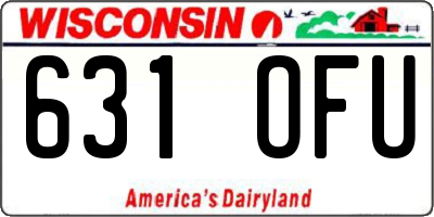 WI license plate 631OFU