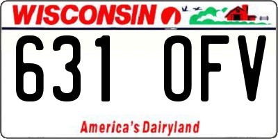 WI license plate 631OFV