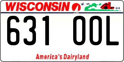 WI license plate 631OOL