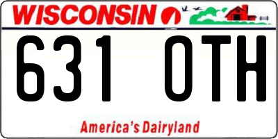 WI license plate 631OTH