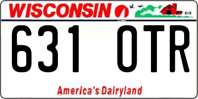 WI license plate 631OTR