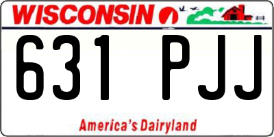 WI license plate 631PJJ