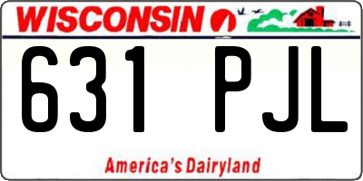 WI license plate 631PJL