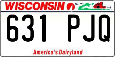 WI license plate 631PJQ