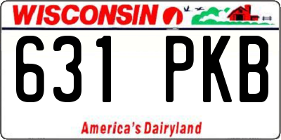 WI license plate 631PKB
