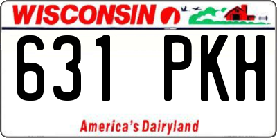 WI license plate 631PKH