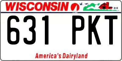 WI license plate 631PKT