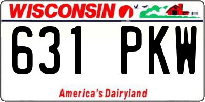 WI license plate 631PKW