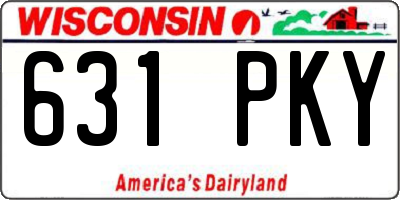 WI license plate 631PKY