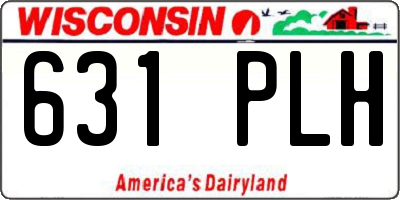 WI license plate 631PLH