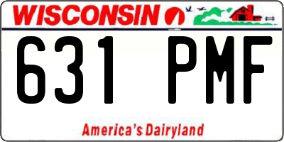 WI license plate 631PMF