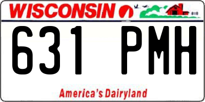 WI license plate 631PMH