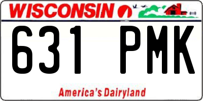 WI license plate 631PMK