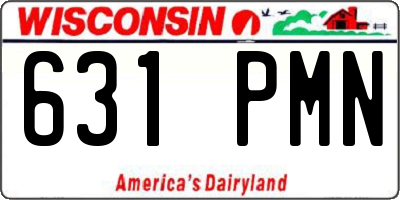 WI license plate 631PMN
