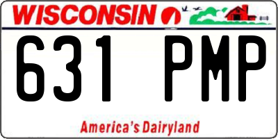 WI license plate 631PMP