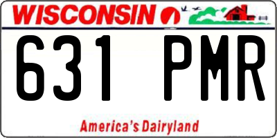 WI license plate 631PMR