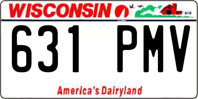 WI license plate 631PMV