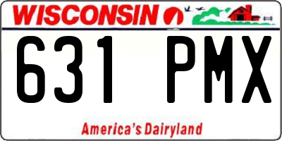 WI license plate 631PMX