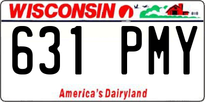 WI license plate 631PMY