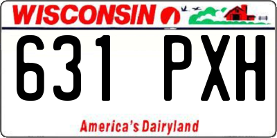 WI license plate 631PXH