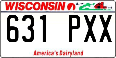 WI license plate 631PXX