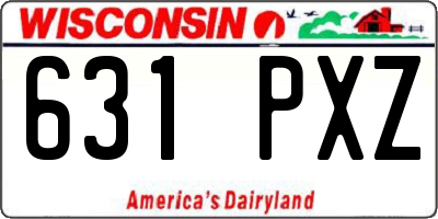 WI license plate 631PXZ