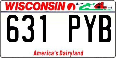 WI license plate 631PYB