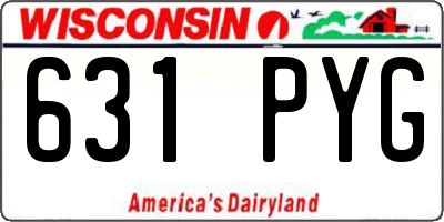 WI license plate 631PYG