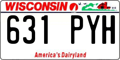 WI license plate 631PYH