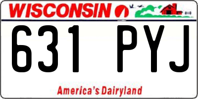 WI license plate 631PYJ
