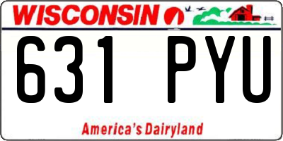 WI license plate 631PYU