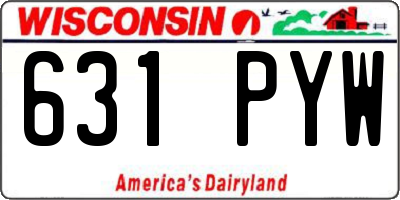 WI license plate 631PYW