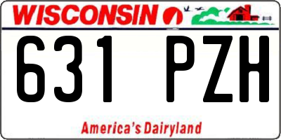 WI license plate 631PZH