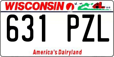 WI license plate 631PZL