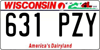 WI license plate 631PZY