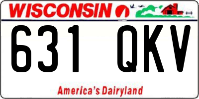 WI license plate 631QKV