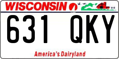 WI license plate 631QKY