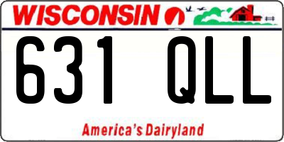 WI license plate 631QLL